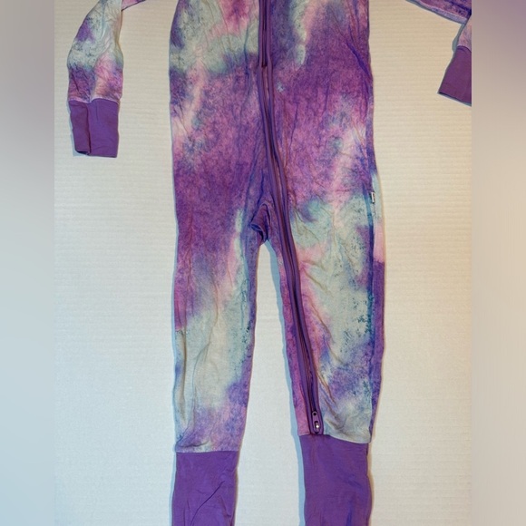 Little Sleepies Purple Watercolor Zippy Size 18-24 - Picture 3 of 7